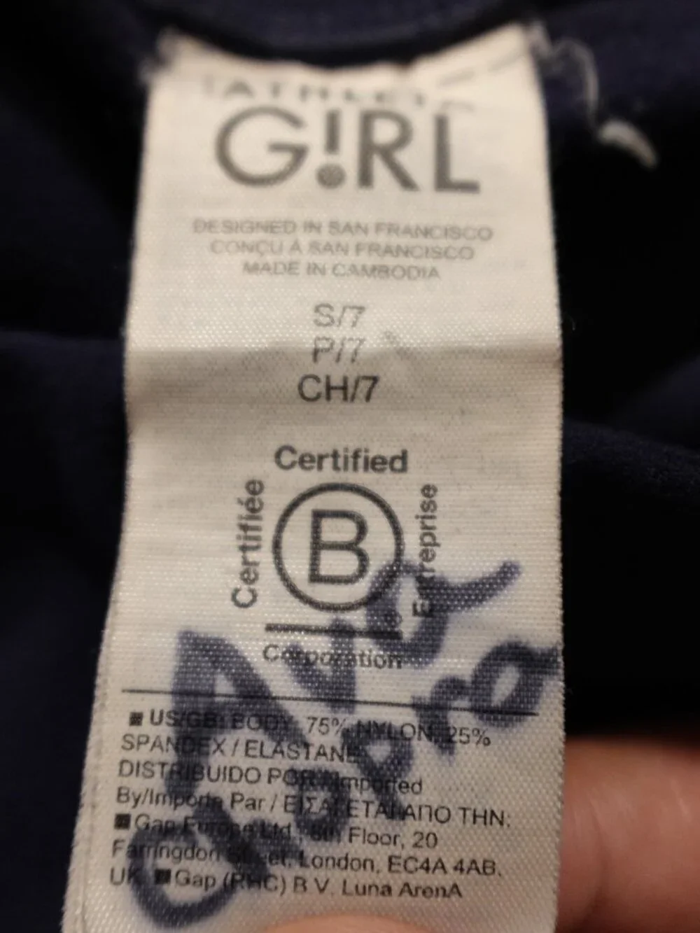 Athleta Girl Treasure Tight Chit Chat Flare Pant Girls Small Navy Black Lot of 2
